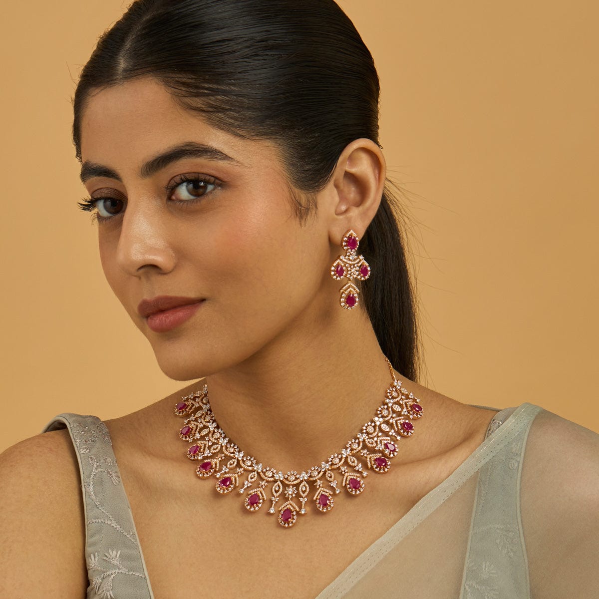 Zircon Necklace Zircon Necklace 180952