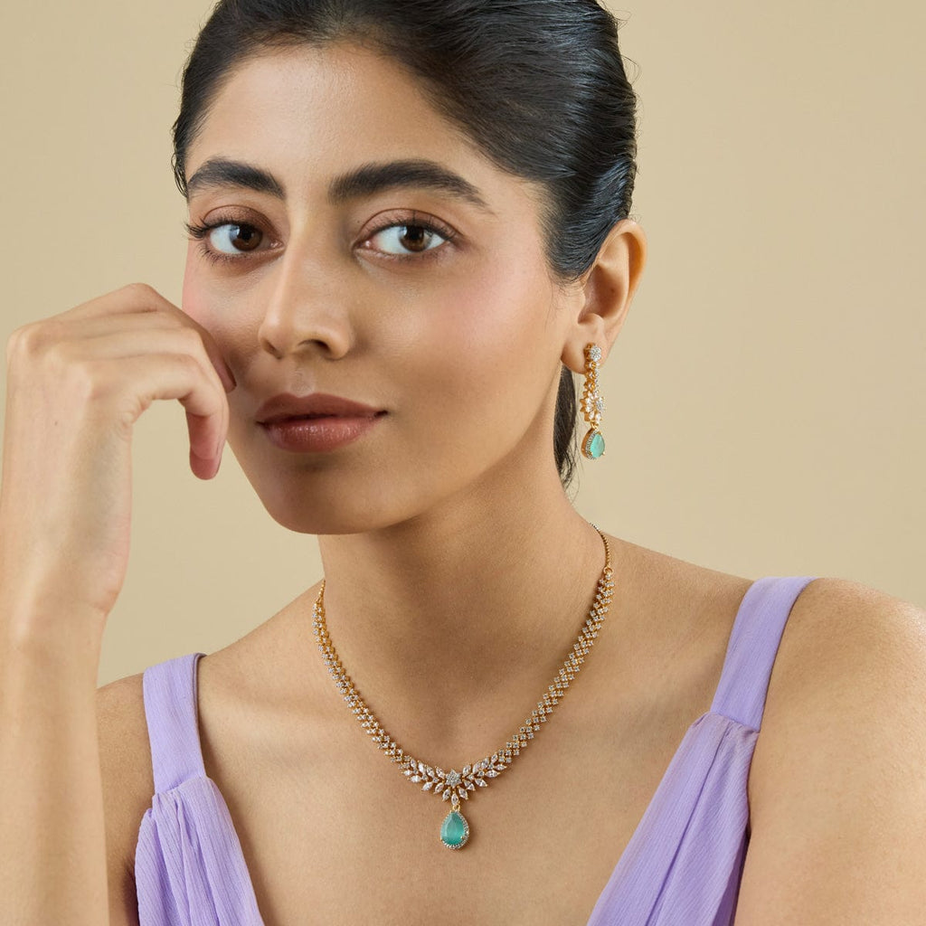 Zircon Necklace Zircon Necklace 181015