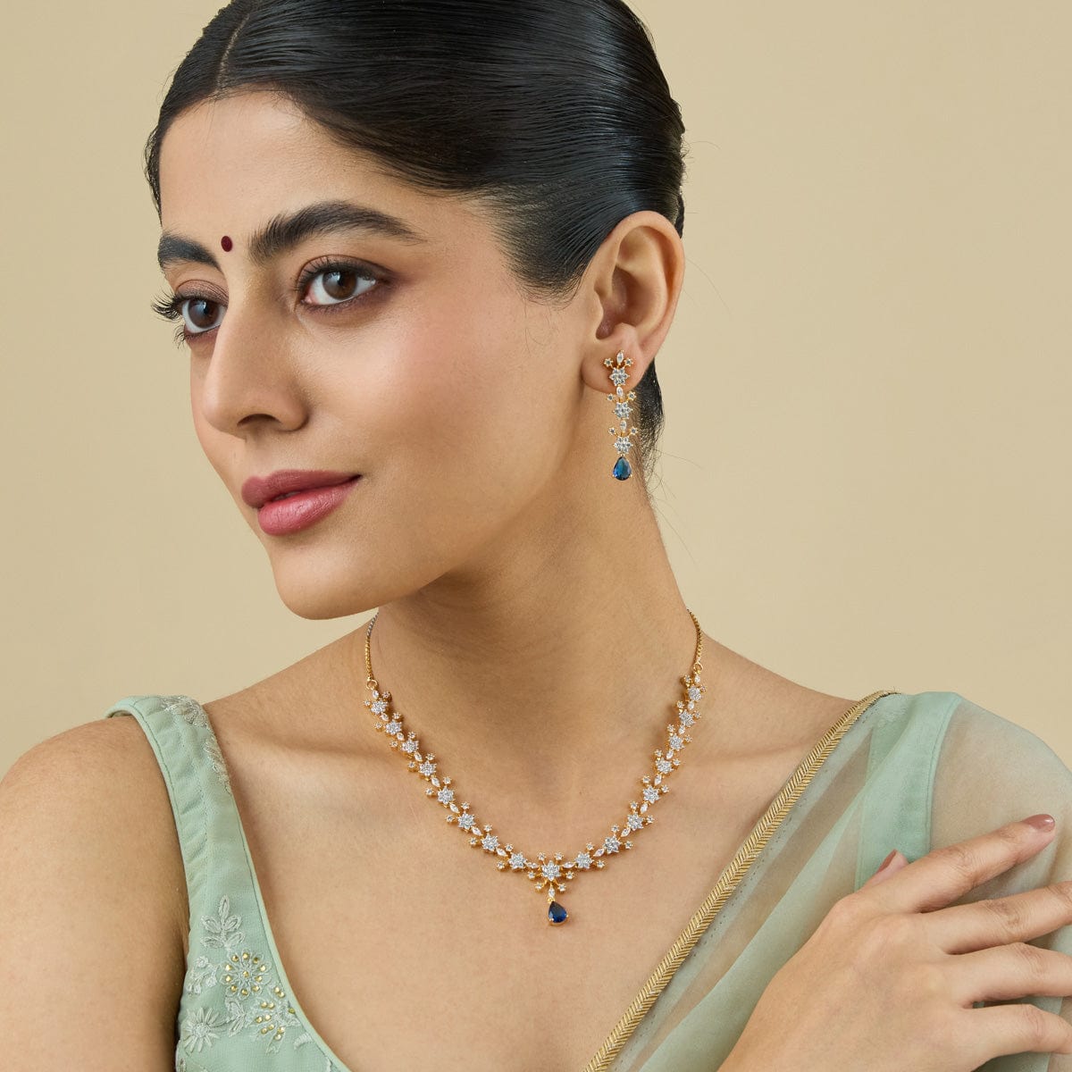 Zircon Necklace Zircon Necklace 181017