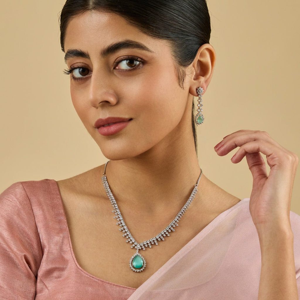 Zircon Necklace Zircon Necklace 181018