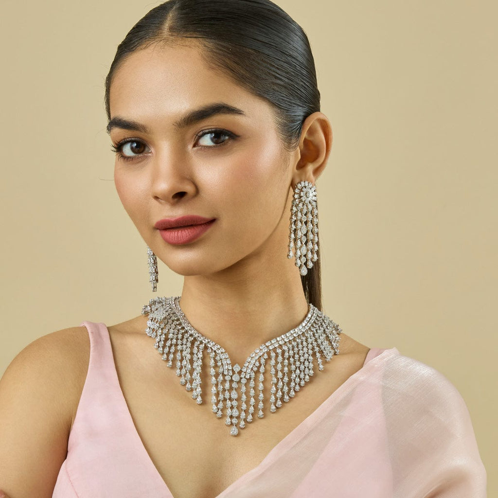 Zircon Necklace Zircon Necklace 181022