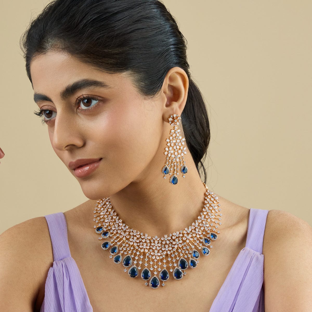 Zircon Necklace Zircon Necklace 181202