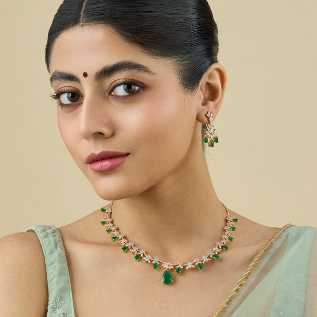 Zircon Necklace Zircon Necklace 181209