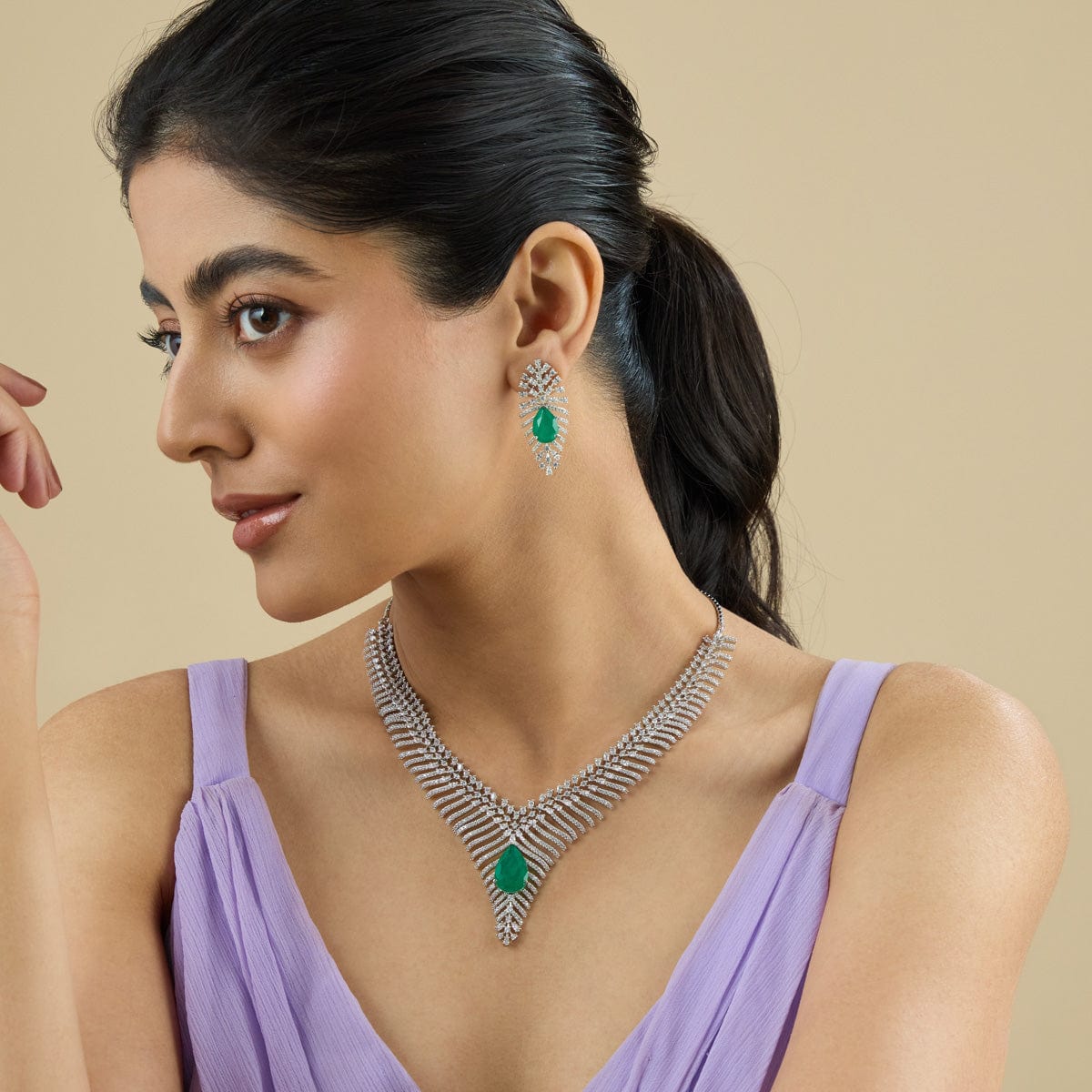 Zircon Necklace Zircon Necklace 182034