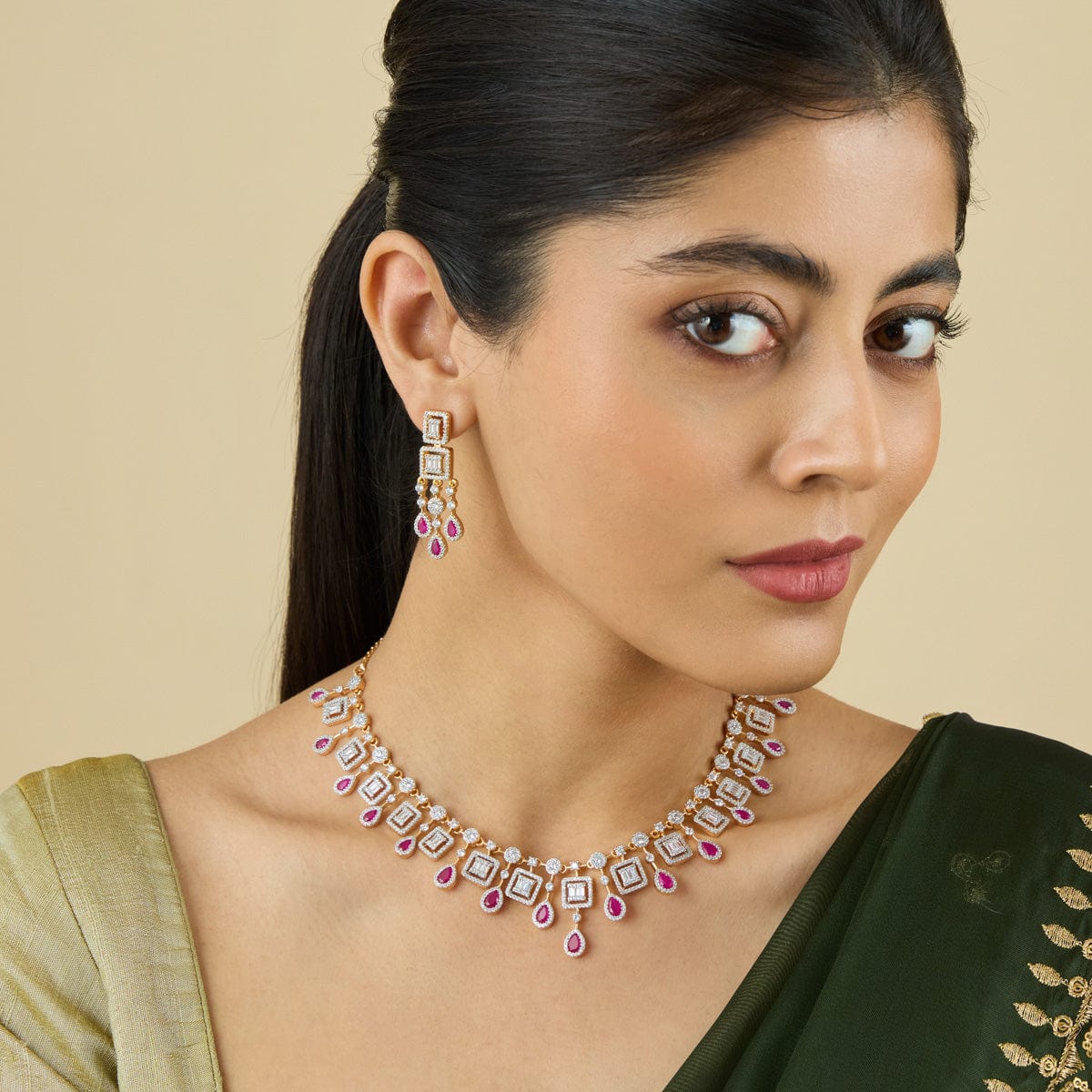 Zircon Necklace Zircon Necklace 182036