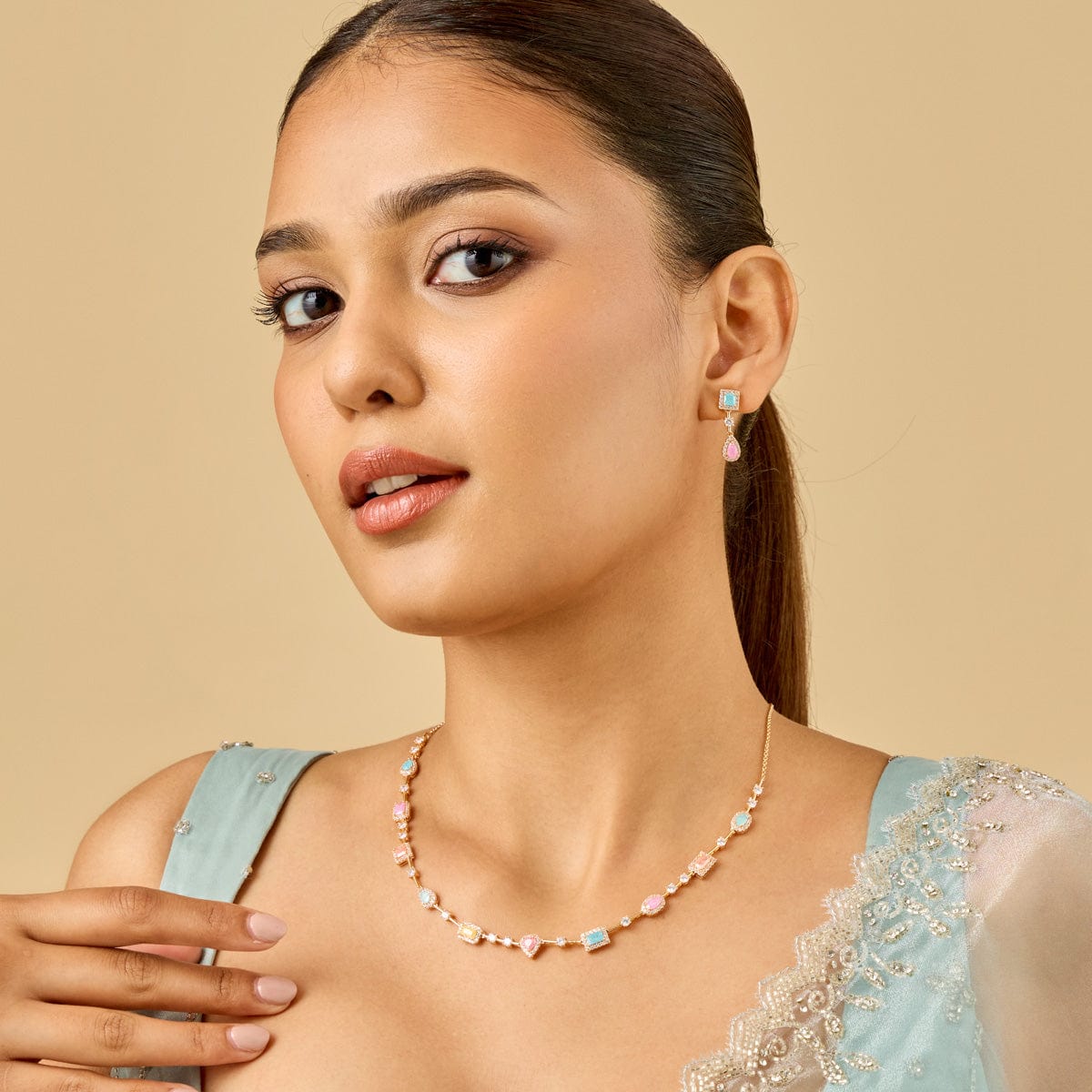 Zircon Necklace Zircon Necklace 185108