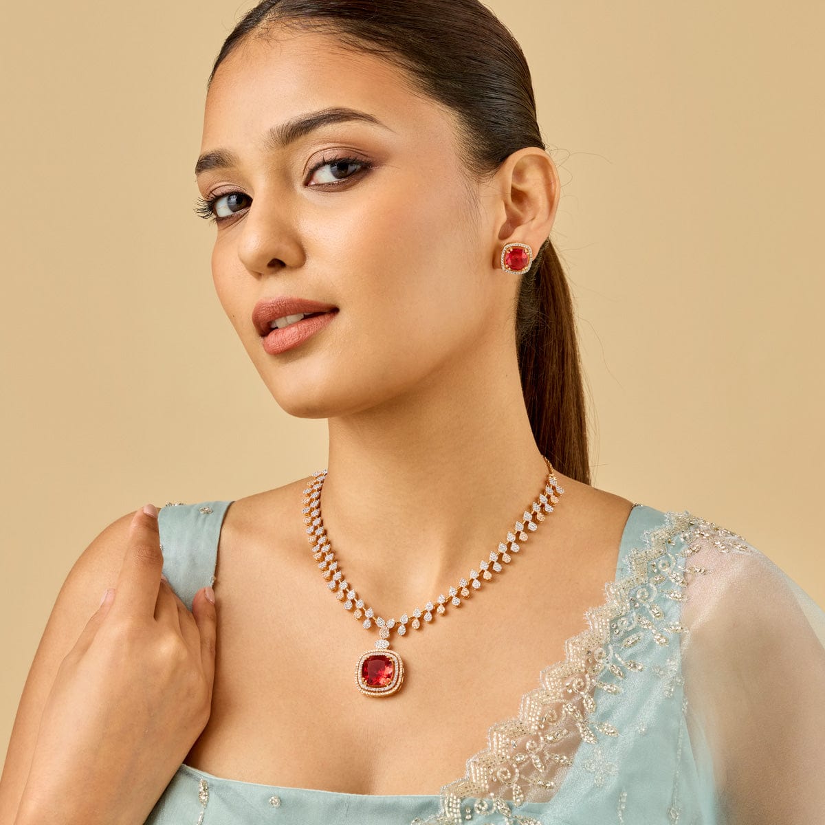 Zircon Necklace Zircon Necklace 185319