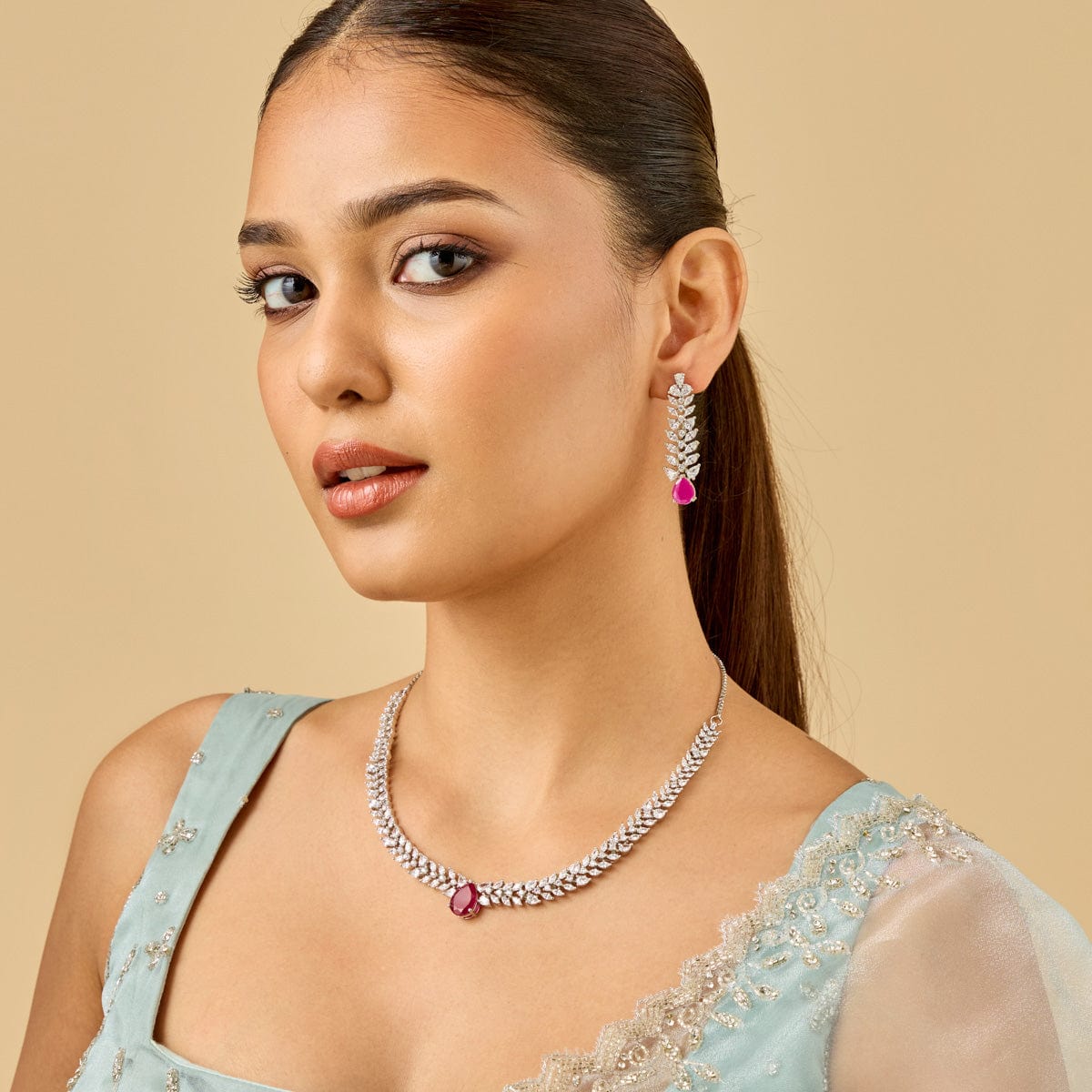 Zircon Necklace Zircon Necklace 185345