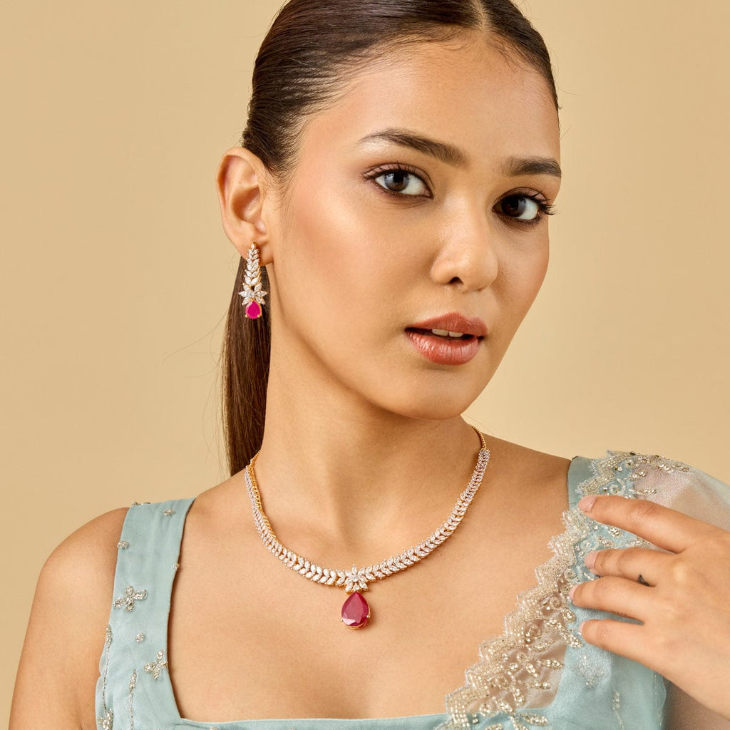 Zircon Necklace Zircon Necklace 185347