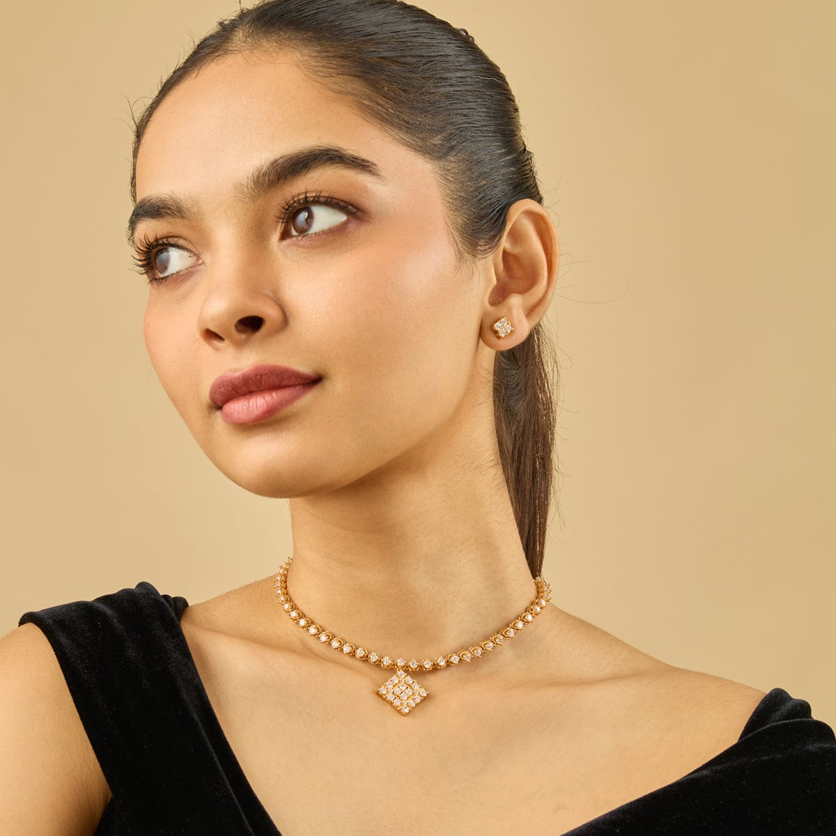 Zircon Necklace Zircon Necklace 186564