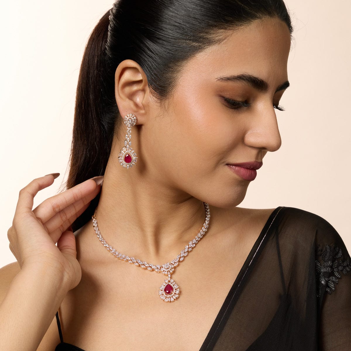 Zircon Necklace Zircon Necklace 188733