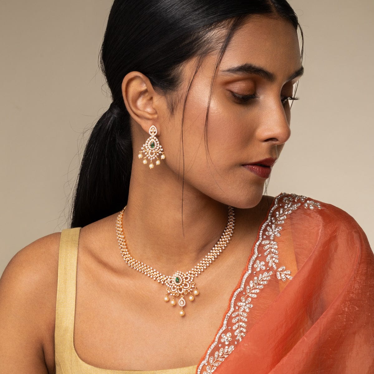 Zircon Necklace Zircon Necklace 188937