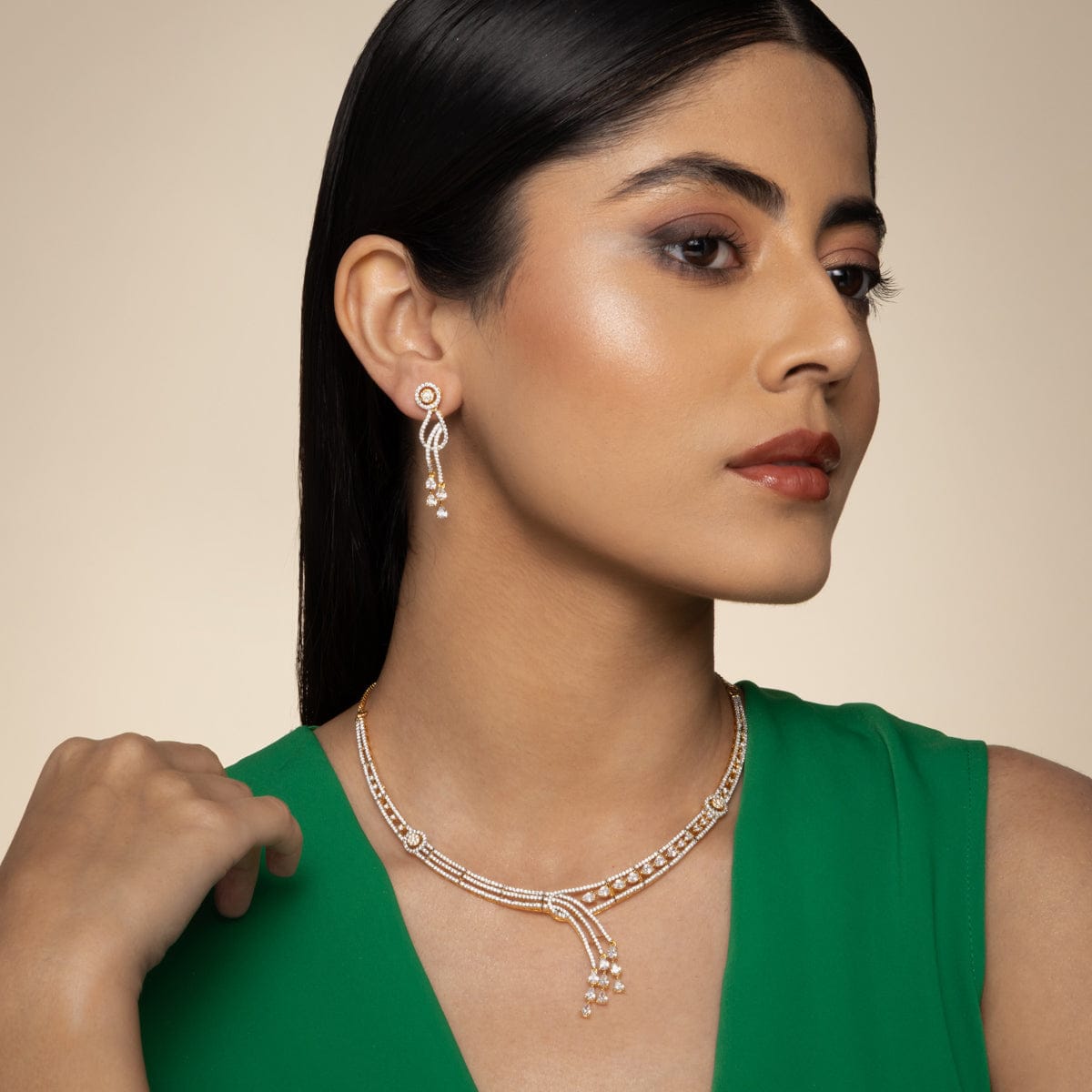 Zircon Necklace Zircon Necklace 189007