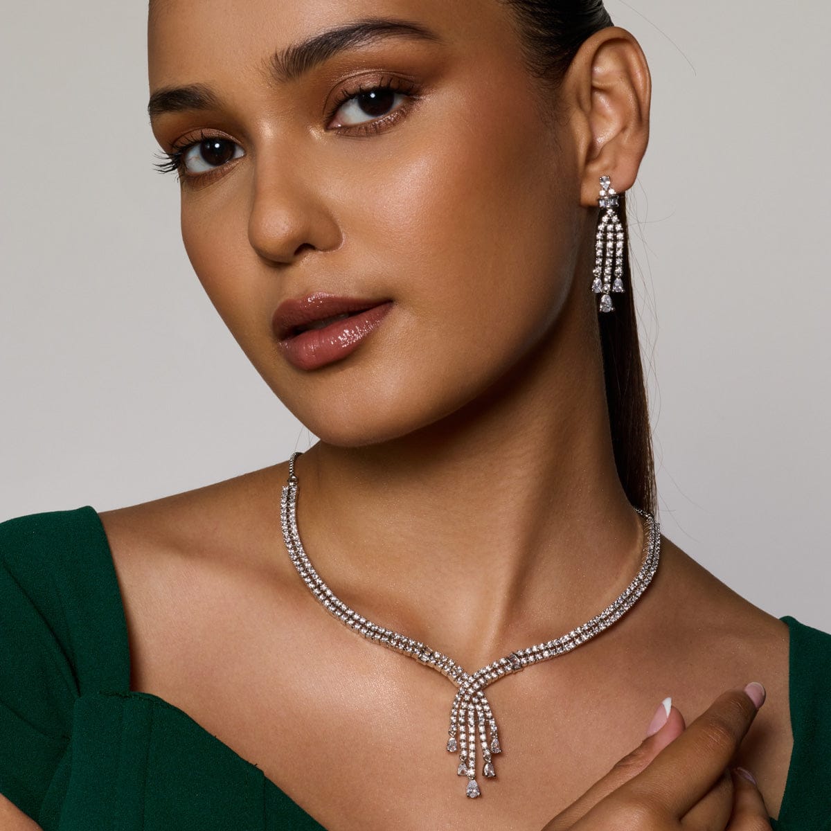 Zircon Necklace Zircon Necklace 189012