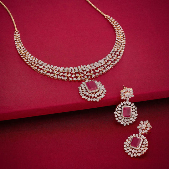 Zircon Necklace Zircon Necklace 190821