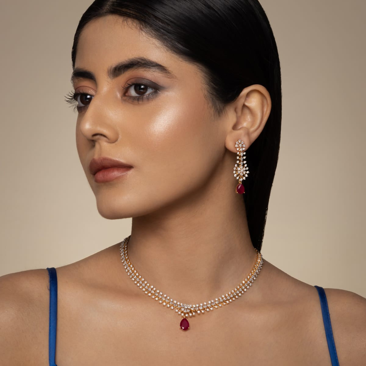 Zircon Necklace Zircon Necklace 190822