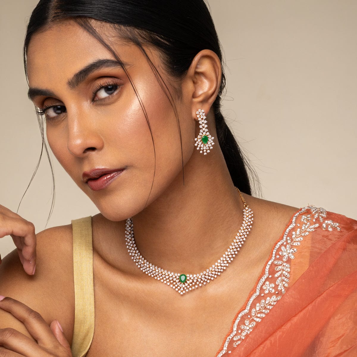 Zircon Necklace Zircon Necklace 190824