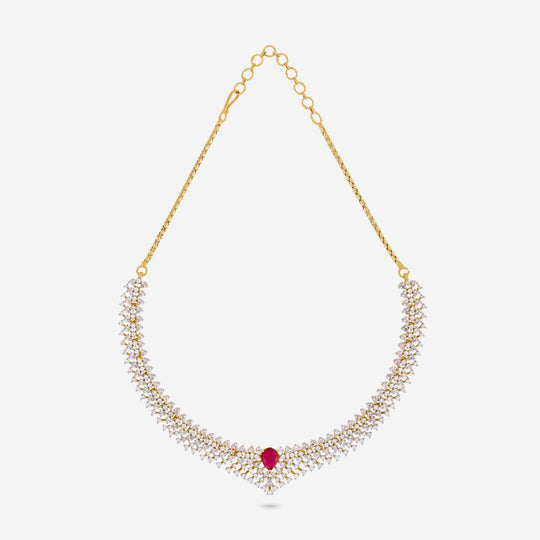 Zircon Necklace Zircon Necklace 190824