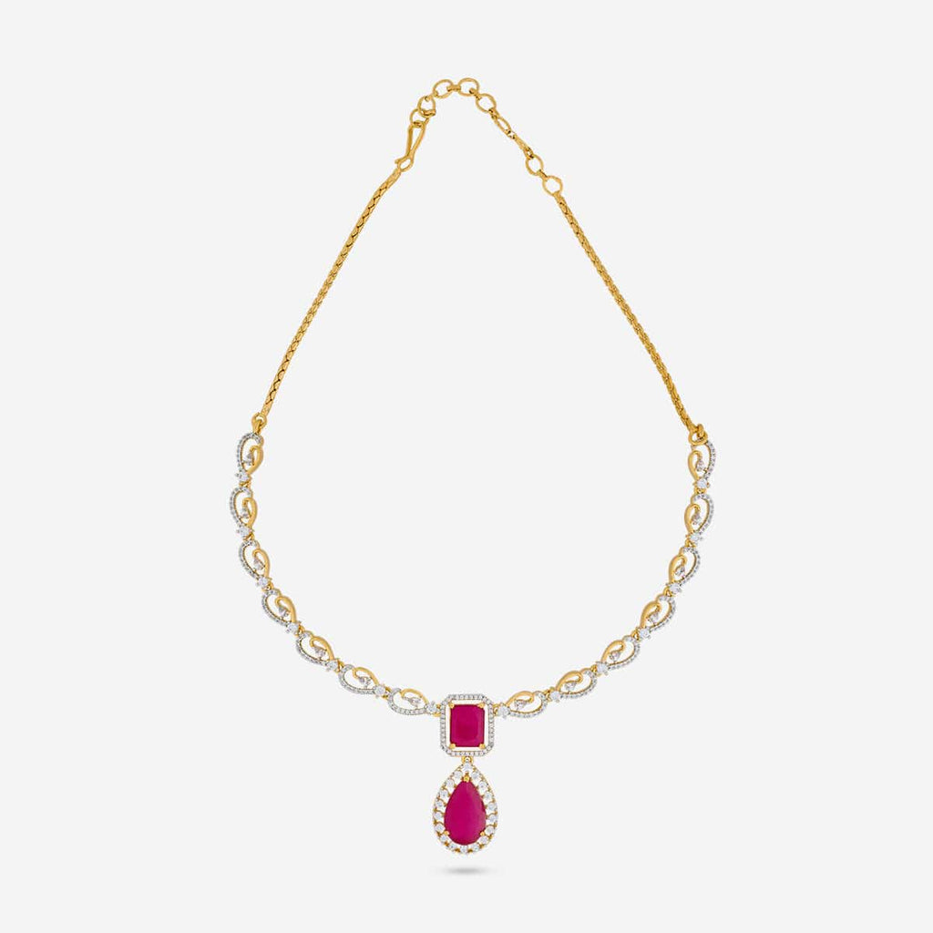 Zircon Necklace Zircon Necklace 190825