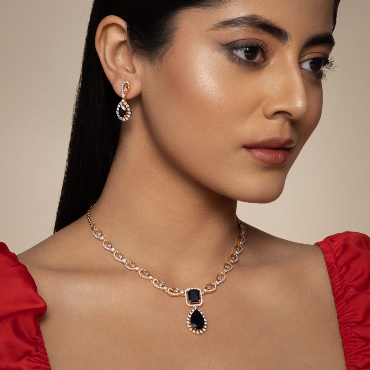 Zircon Necklace Zircon Necklace 190825