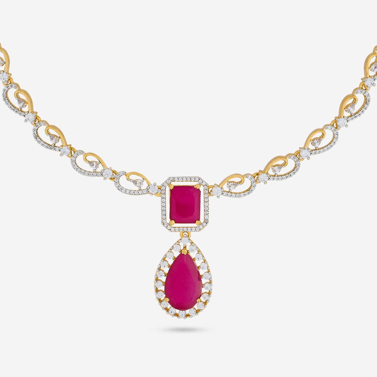Zircon Necklace Zircon Necklace 190825