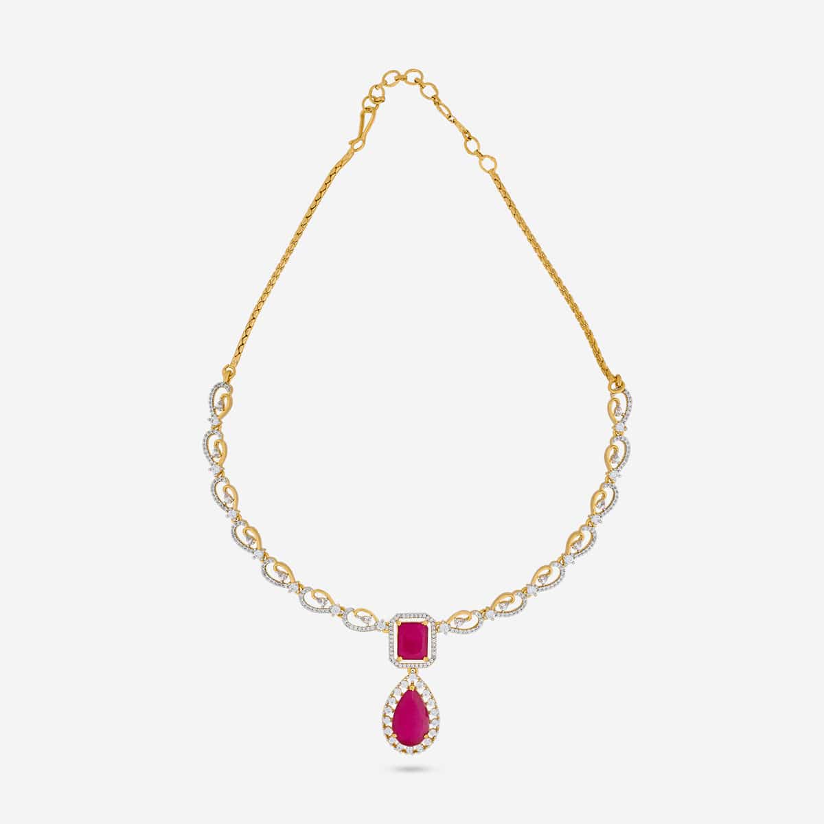 Zircon Necklace Zircon Necklace 190825