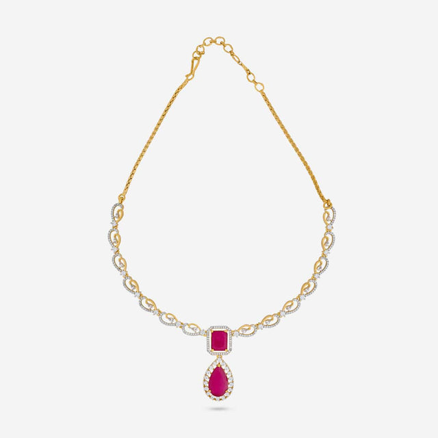 Zircon Necklace Zircon Necklace 190825