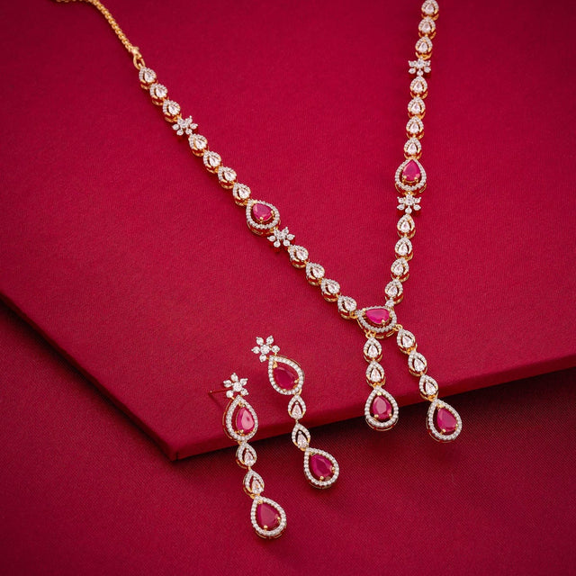 Zircon Necklace Zircon Necklace 190826