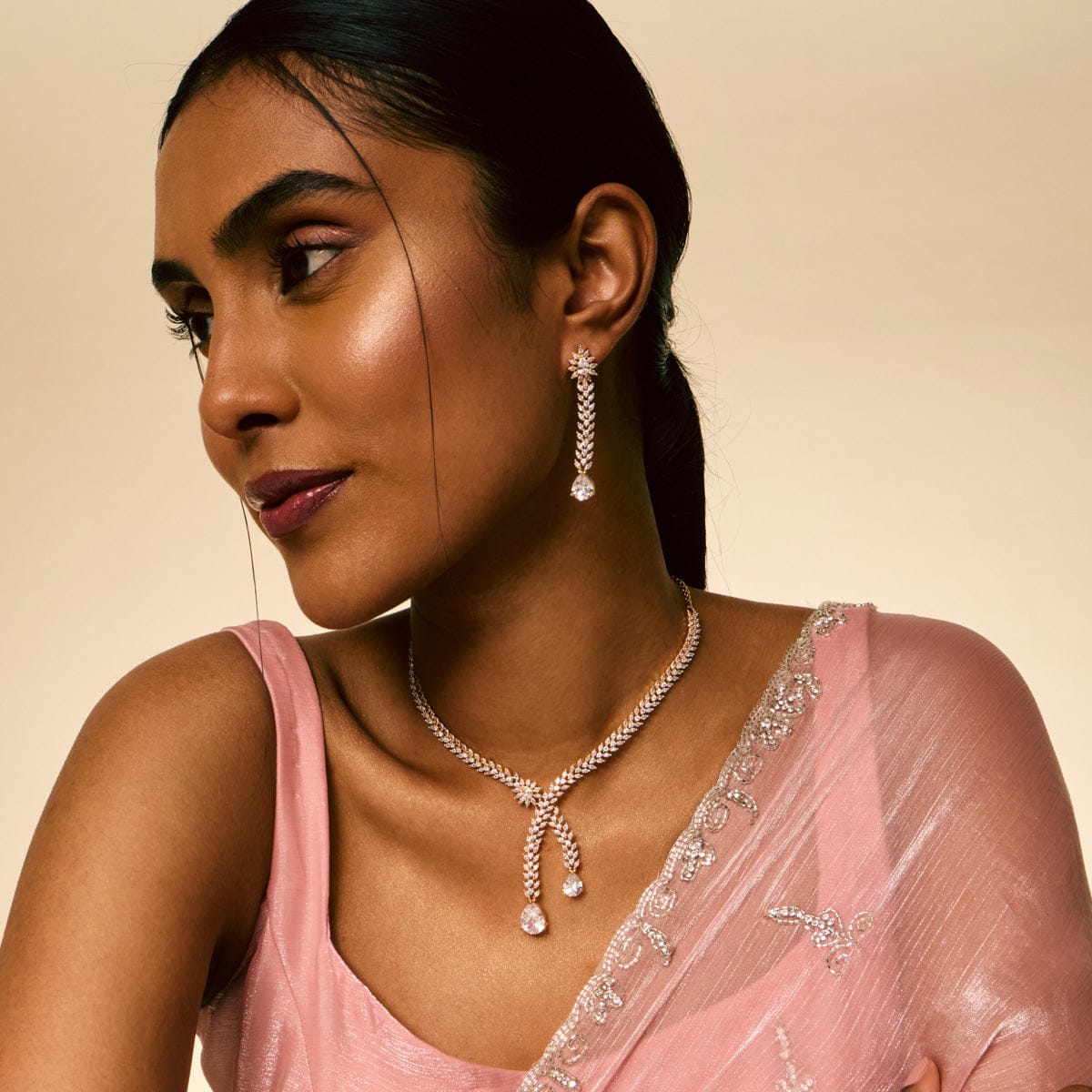 Zircon Necklace Zircon Necklace 190828