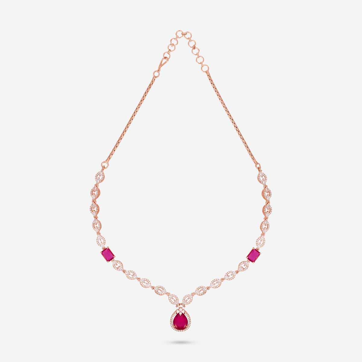 Zircon Necklace Zircon Necklace 190829