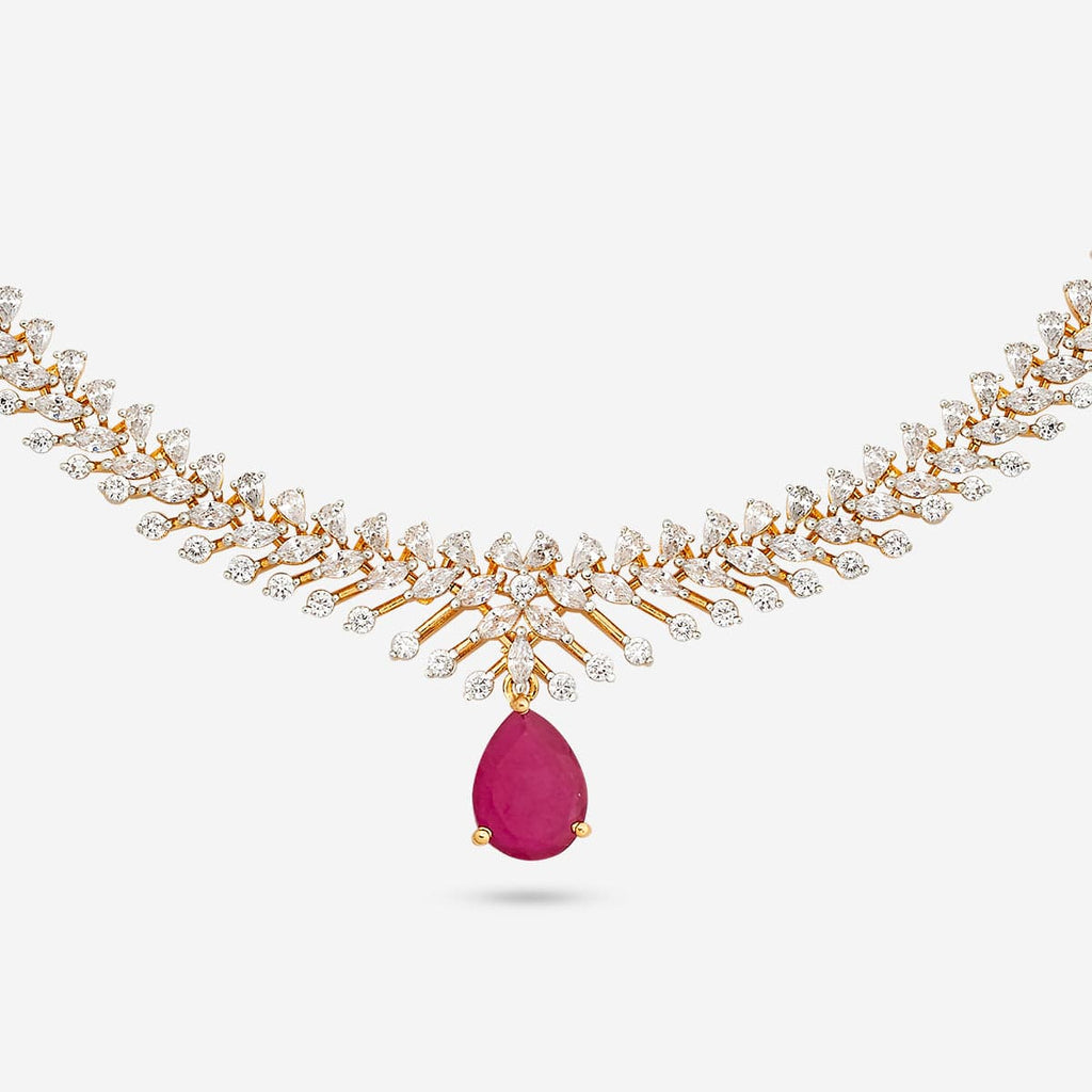 Zircon Necklace Zircon Necklace 190830