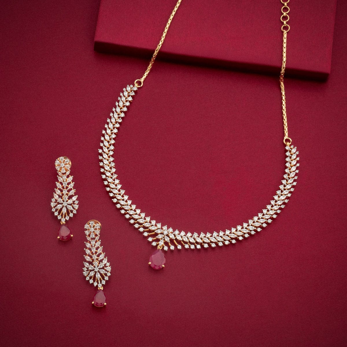 Zircon Necklace Zircon Necklace 190830