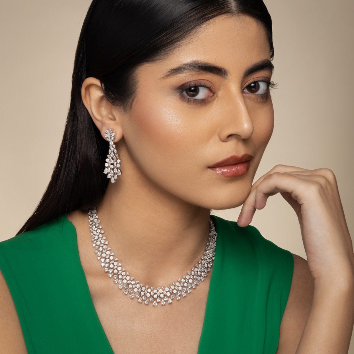 Zircon Necklace Zircon Necklace 190905