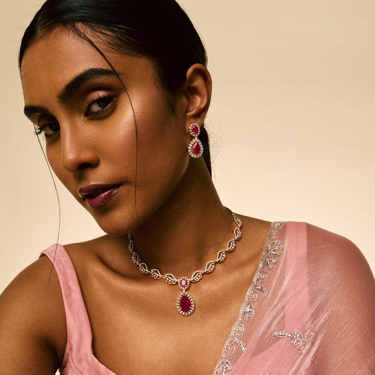 Zircon Necklace Zircon Necklace 190917