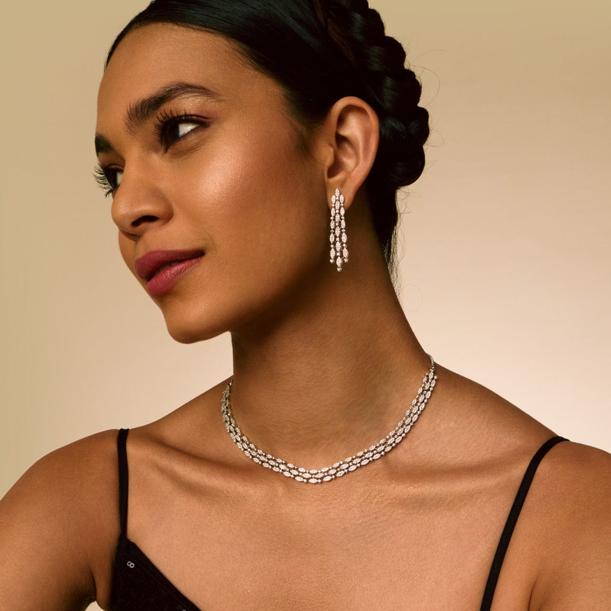 Zircon Necklace Zircon Necklace 191035