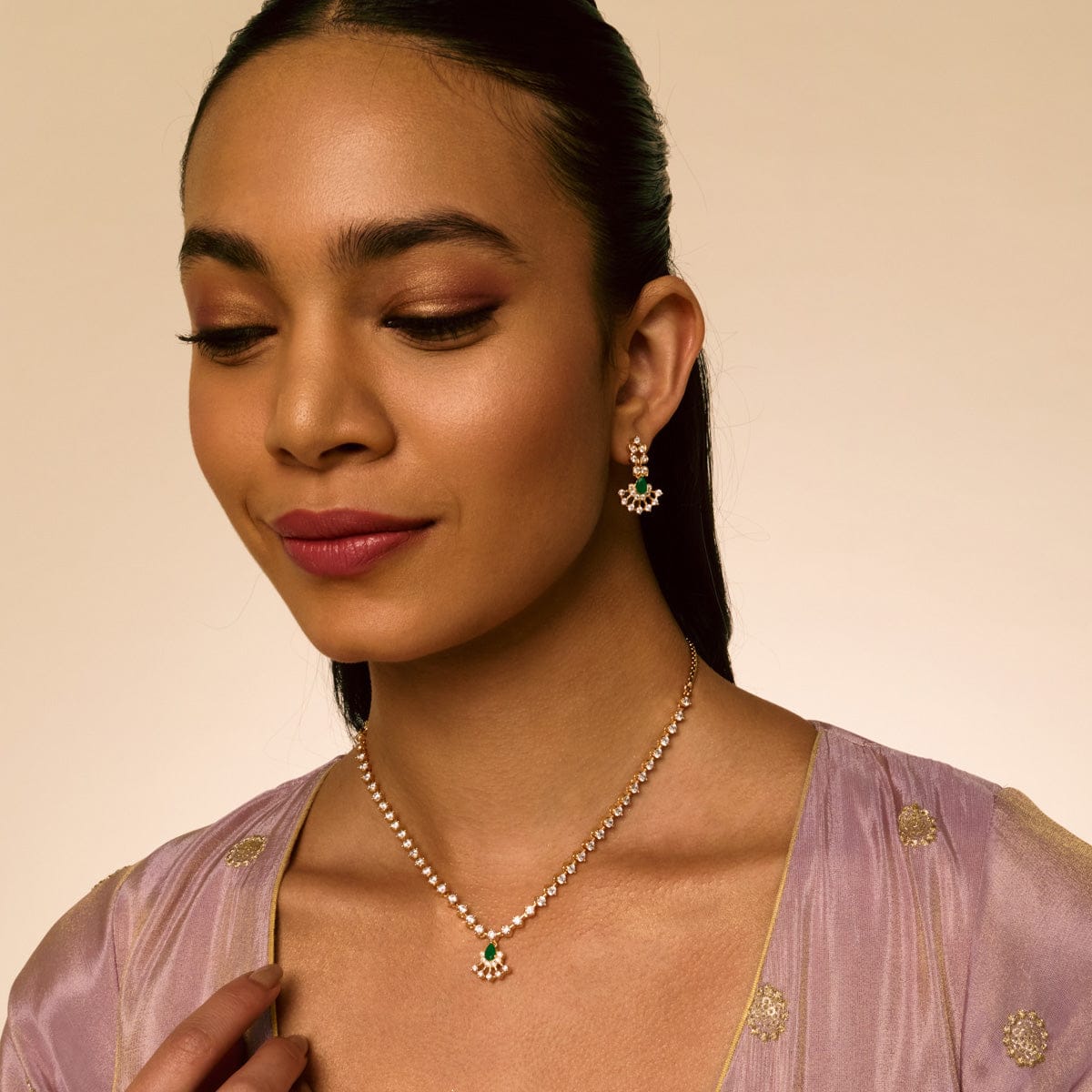 Zircon Necklace Zircon Necklace 191046