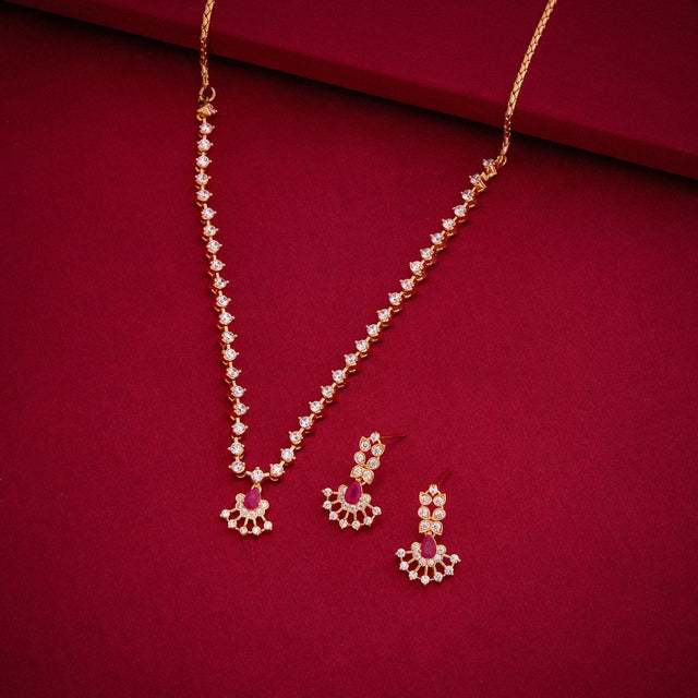 Zircon Necklace Zircon Necklace 191046