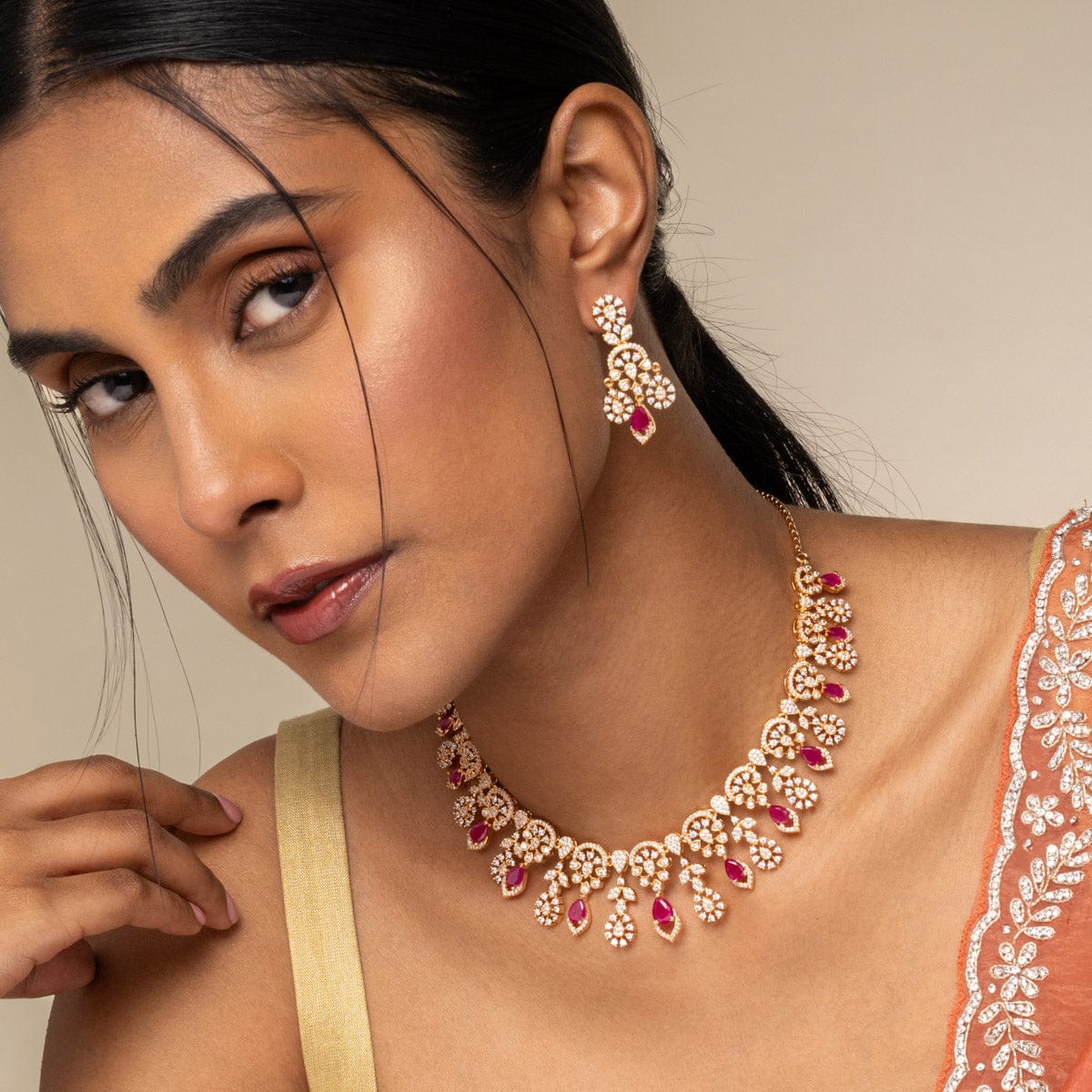 Zircon Necklace Zircon Necklace 191047