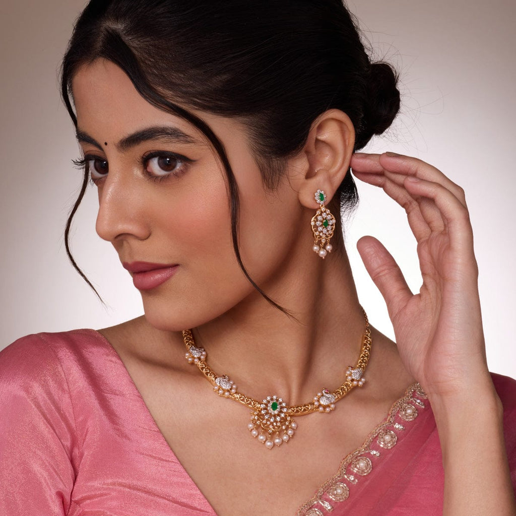 Zircon Necklace Zircon Necklace 191050