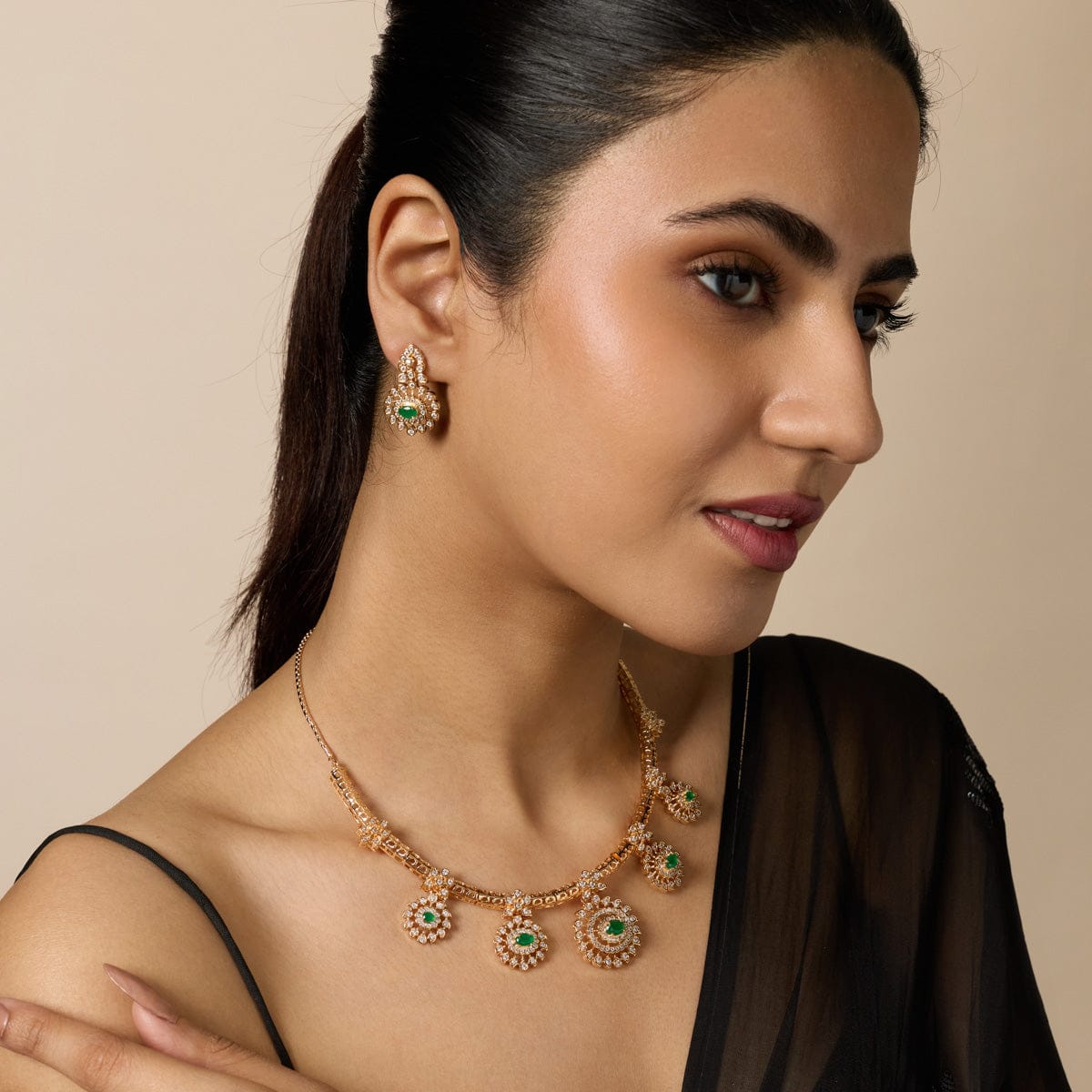 Zircon Necklace Zircon Necklace 191054