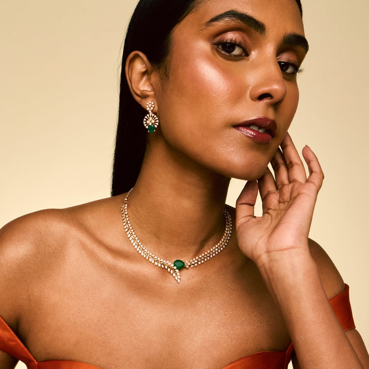 Zircon Necklace Zircon Necklace 191056