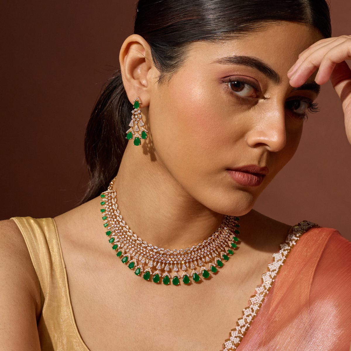 Zircon Necklace Zircon Necklace 191057