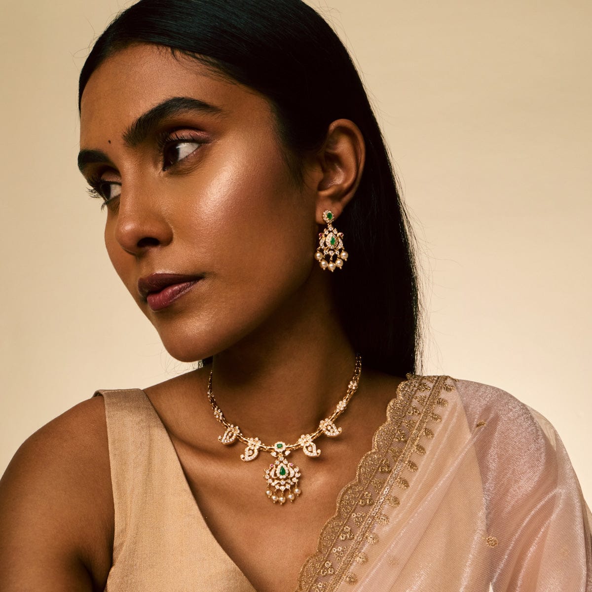 Zircon Necklace Zircon Necklace 191060