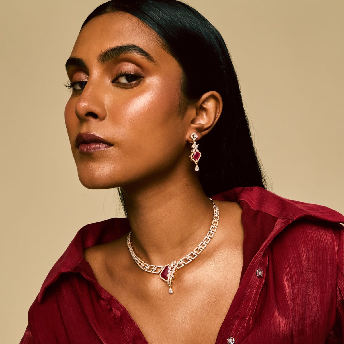 Zircon Necklace Zircon Necklace 191701
