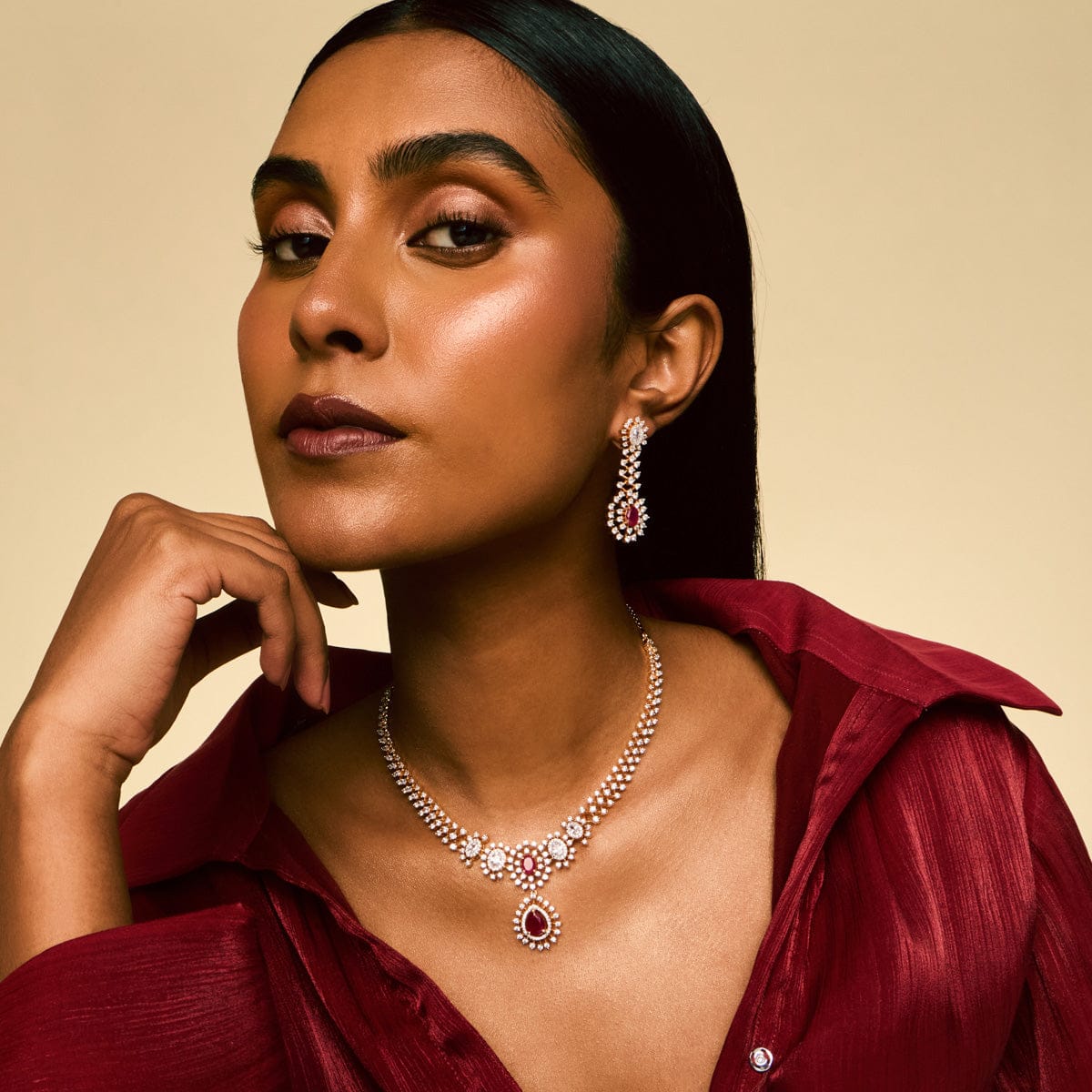 Zircon Necklace Zircon Necklace 191702