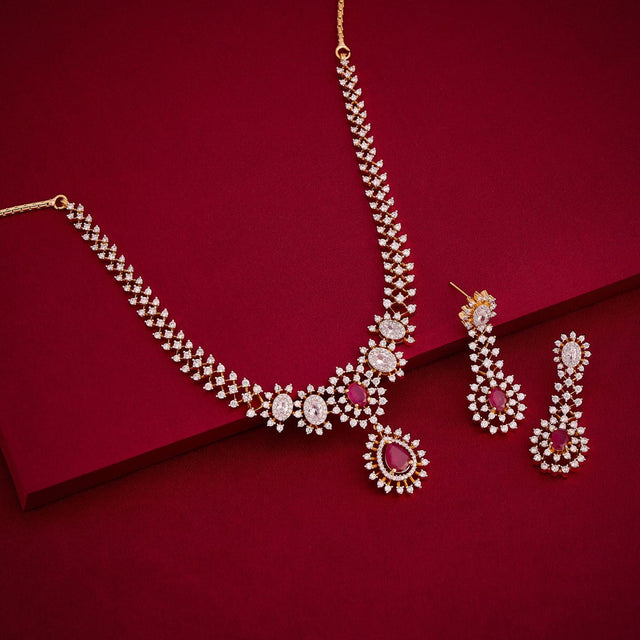 Zircon Necklace Zircon Necklace 191702