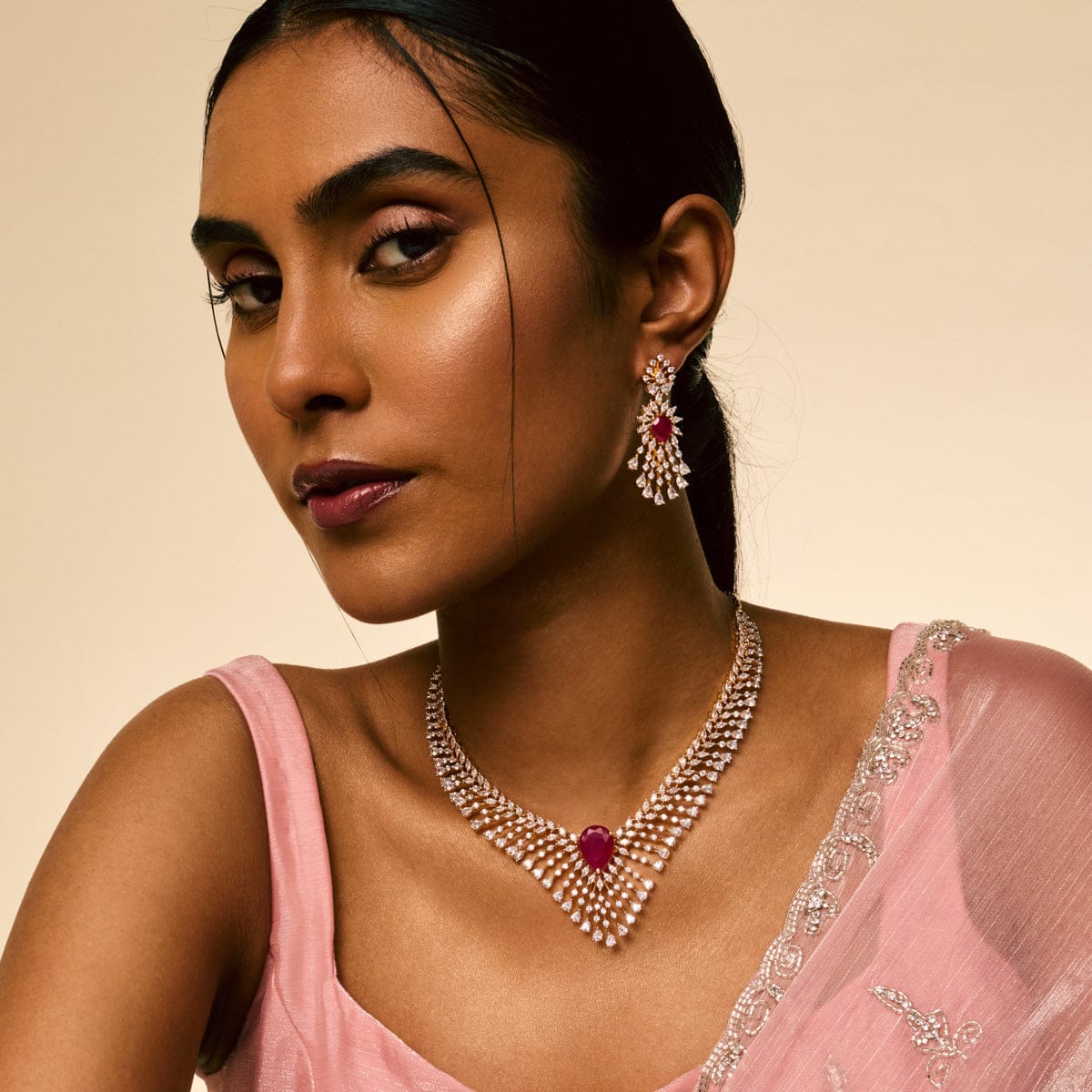 Zircon Necklace Zircon Necklace 191703