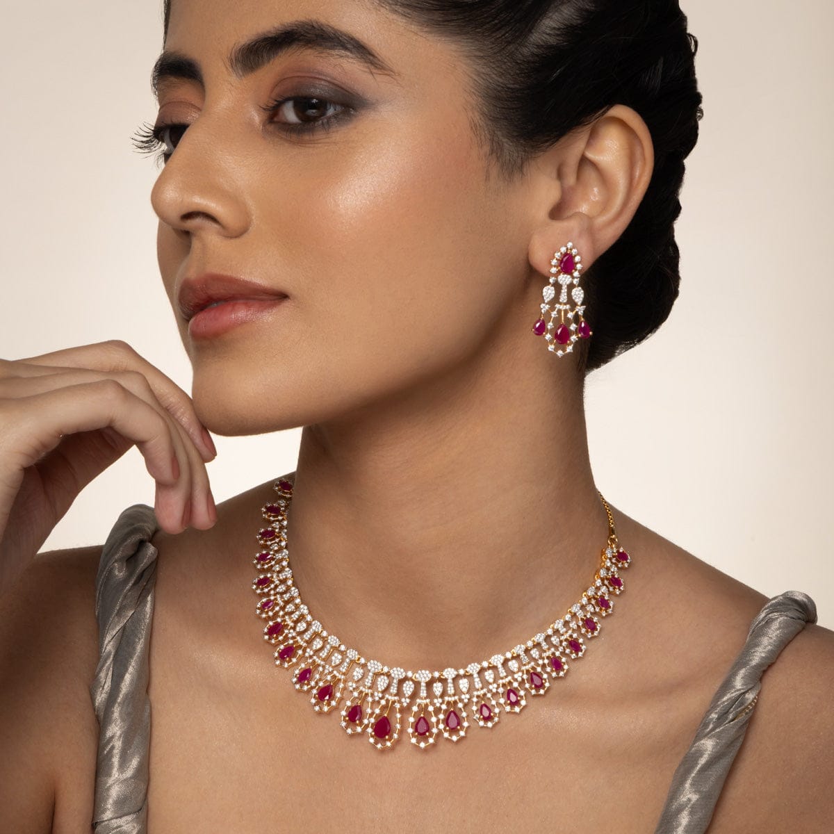 Zircon Necklace Zircon Necklace 191714