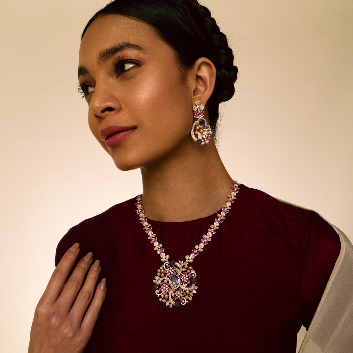 Zircon Necklace Zircon Necklace 192401