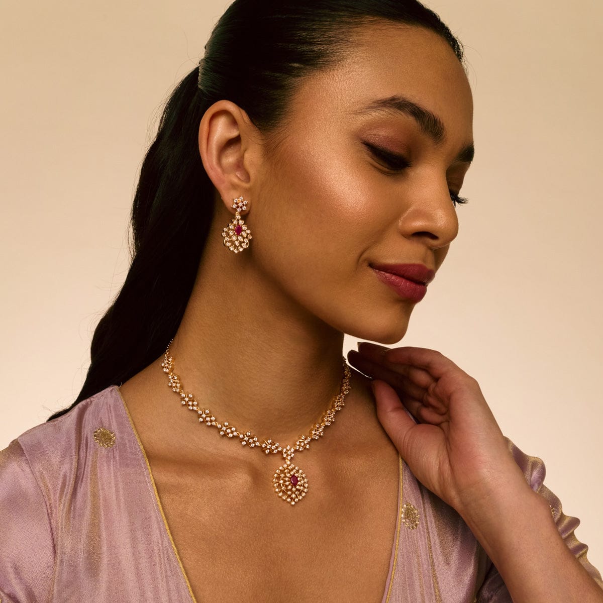 Zircon Necklace Zircon Necklace 192629